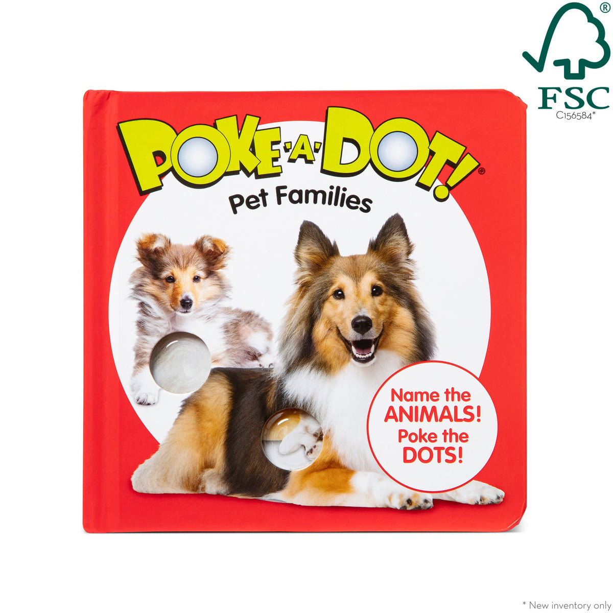 Poke-a-Dot: Pet Families Board Book