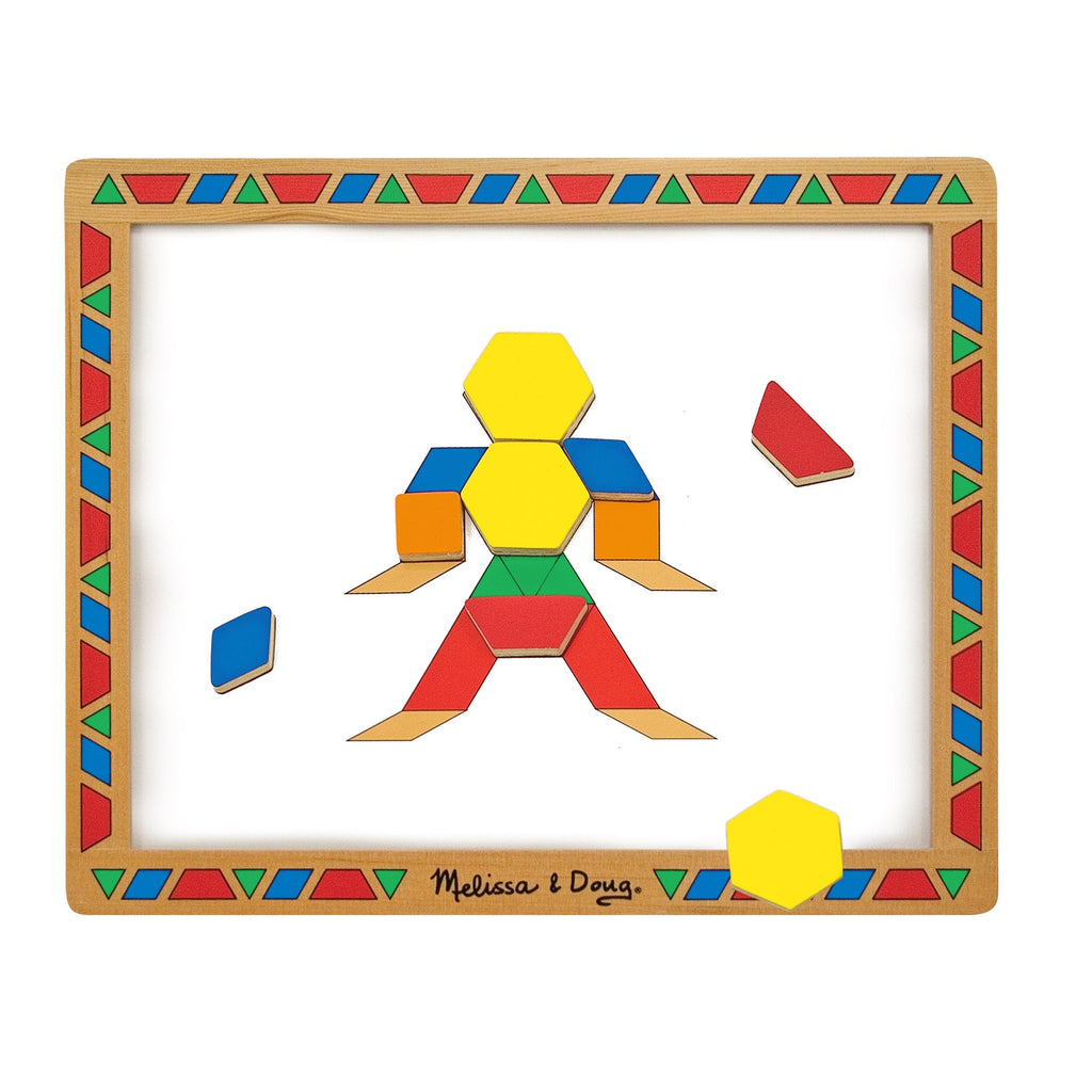 Wooden Magnetic Pattern Block Kit