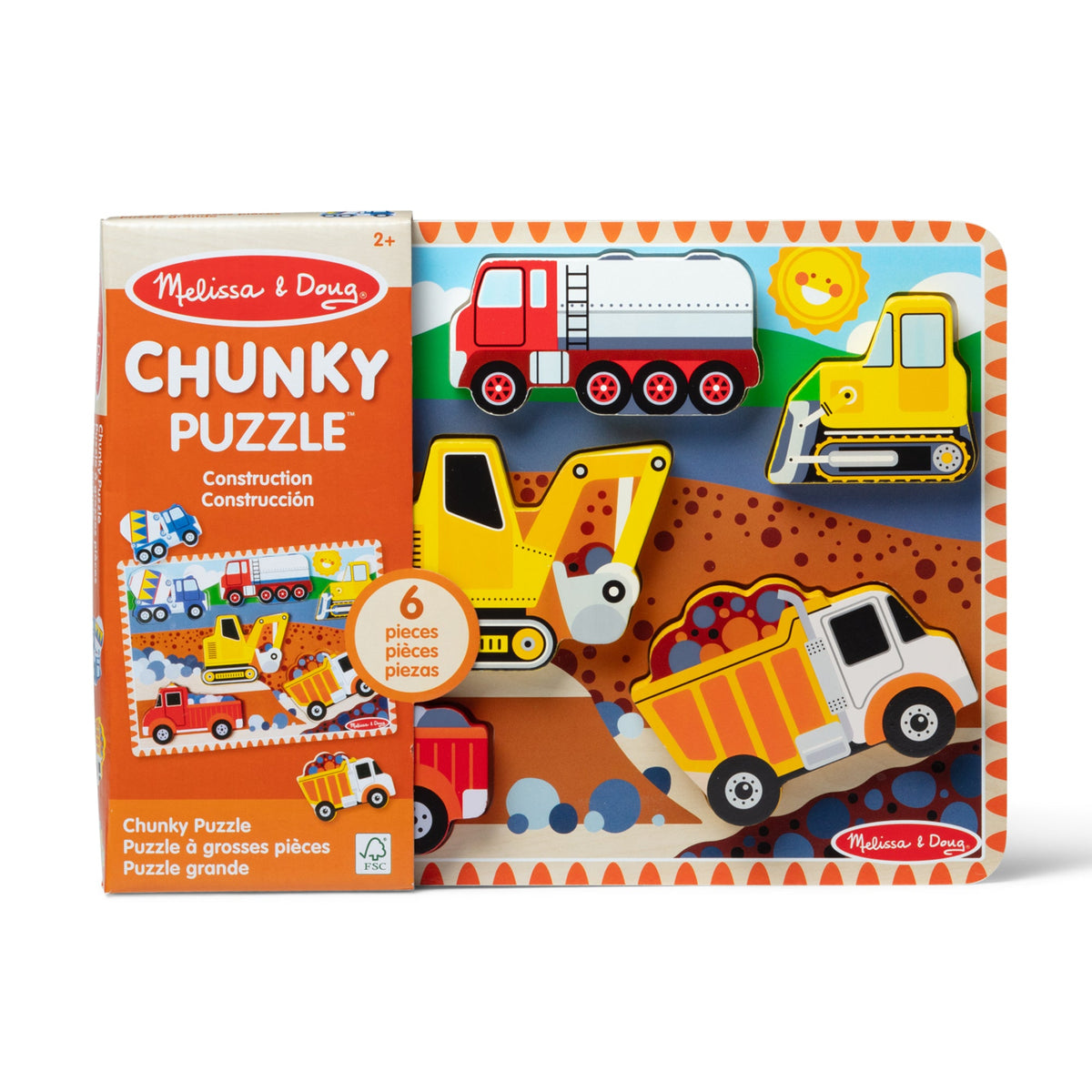 Construction Chunky Puzzle - 6 Pieces