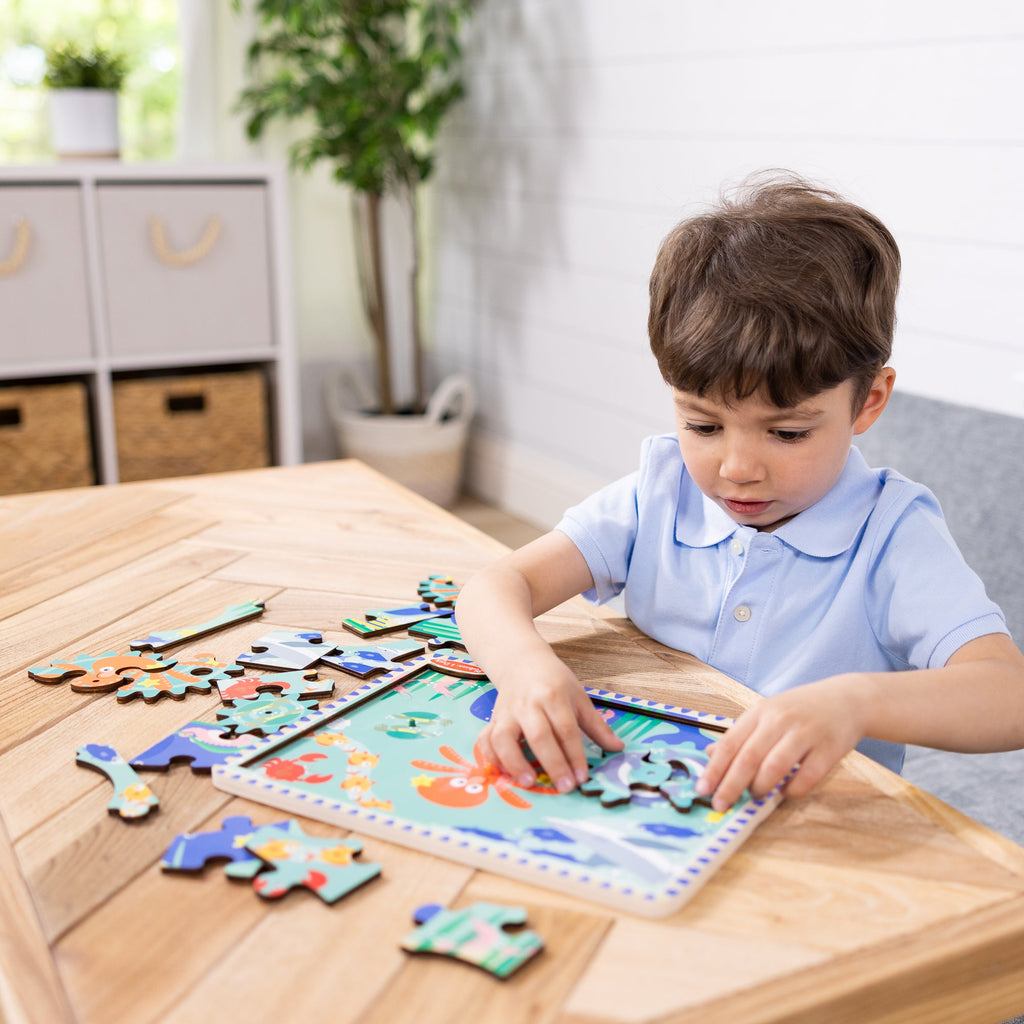 Wooden Underwater Gear Puzzle – 18 Pieces