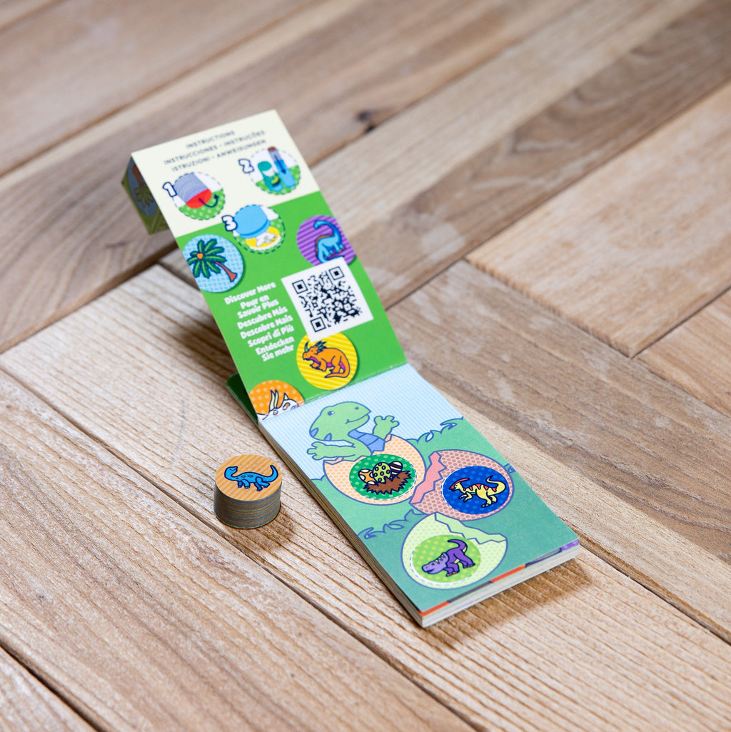 Sticker WOW!® Mini Activity Pad & Refill Stickers - Dinosaur (200+ Stickers, Stamper Not Included)