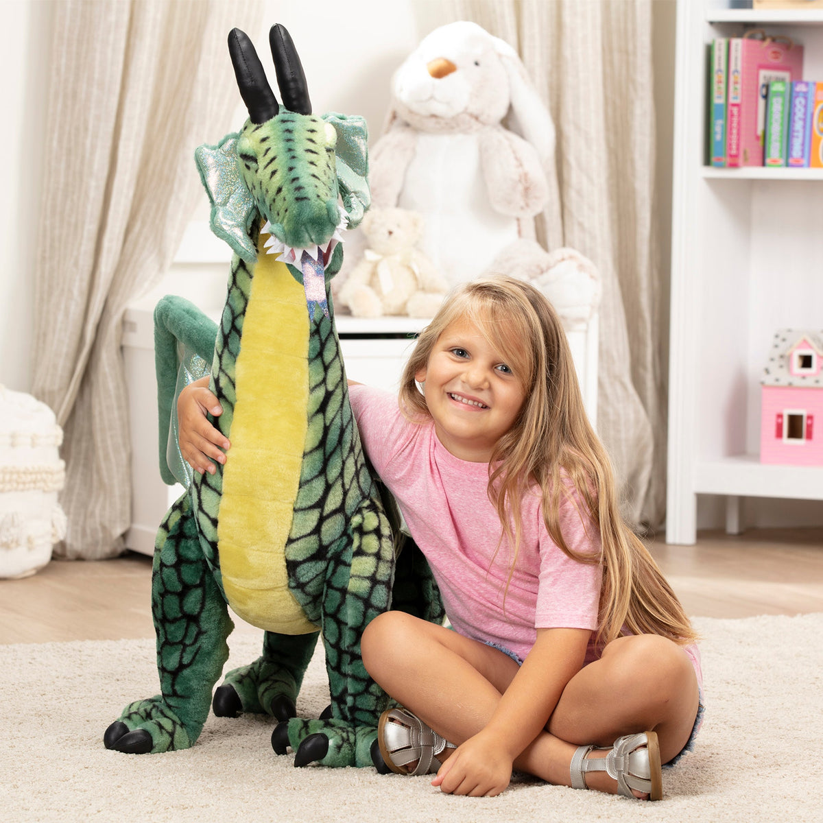 Winged Dragon Lifelike Plush Stuffed Animal
