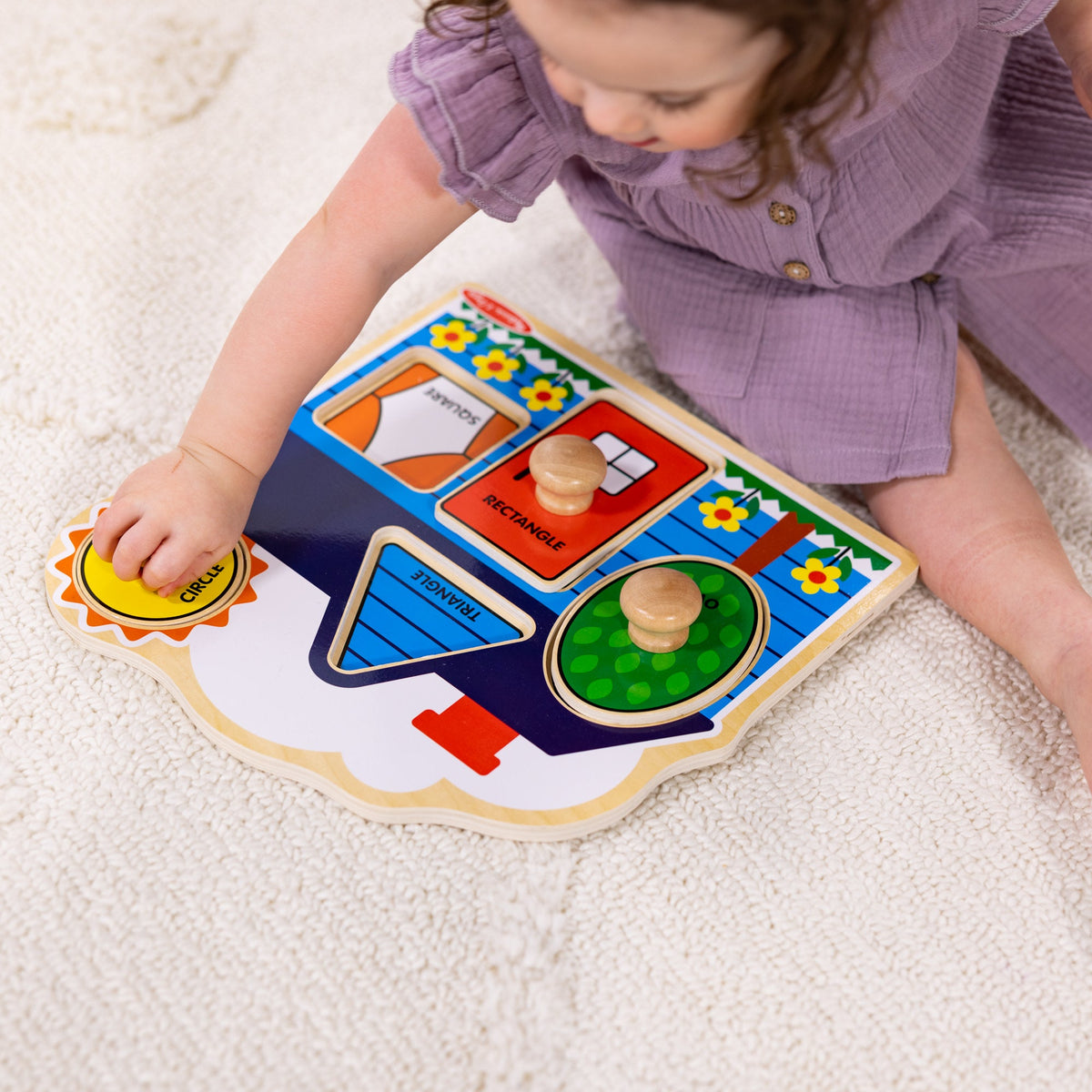 First Shapes Jumbo Peg Puzzle - 5 Pieces