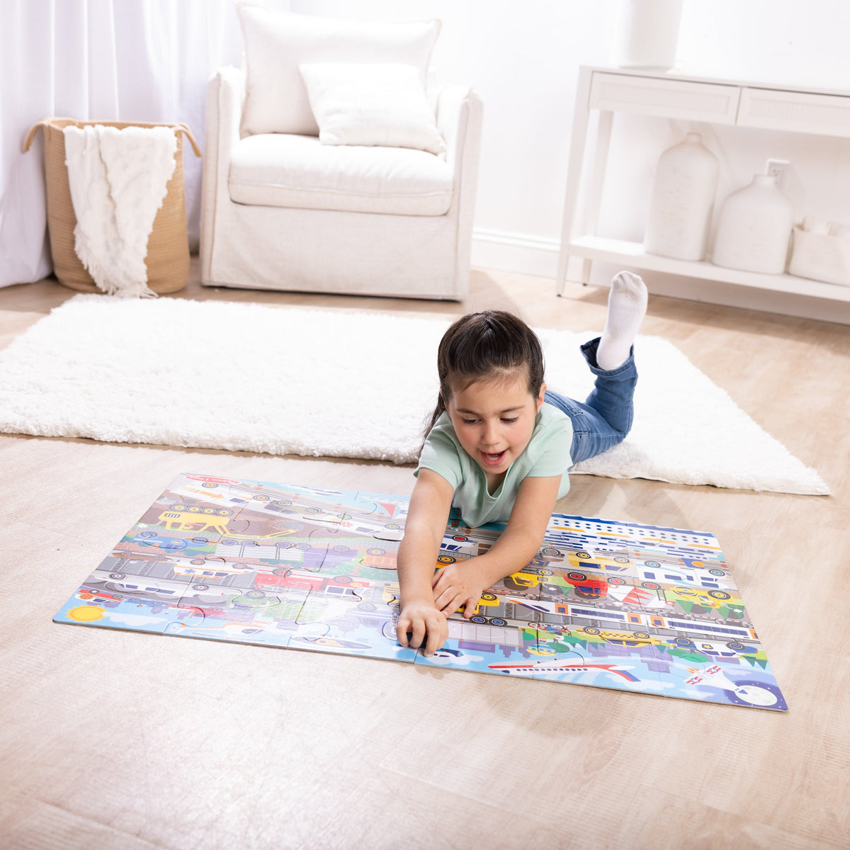 Traffic Jam Floor Puzzle - 24 Pieces