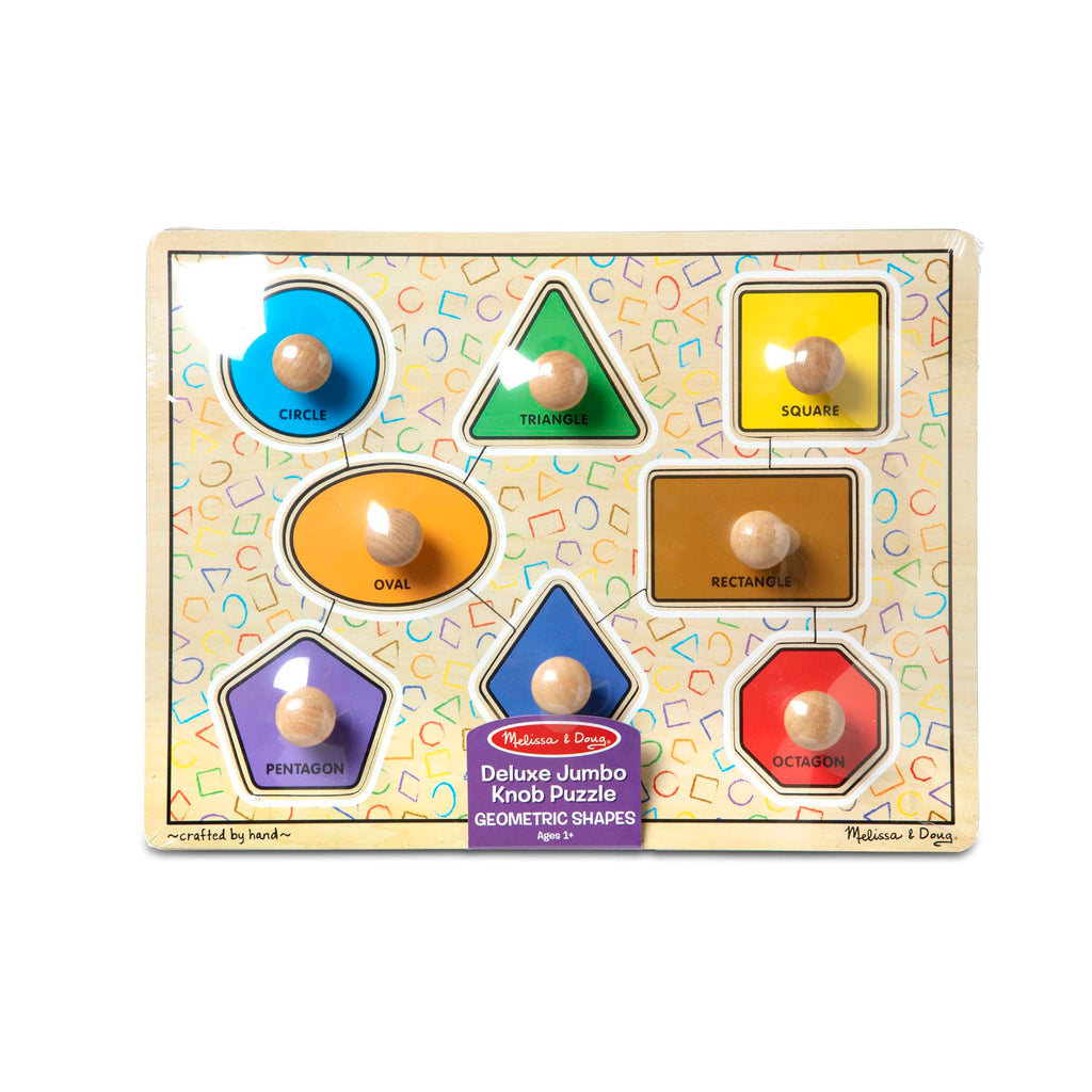 Geometric Shapes Deluxe Jumbo Peg Puzzle - 8 Pieces