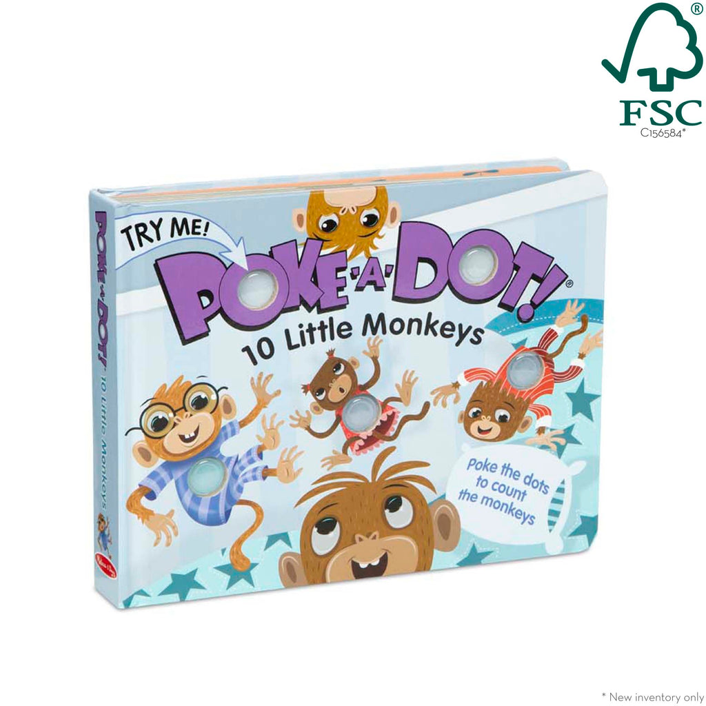 Poke-a-Dot: 10 Little Monkeys Board Book