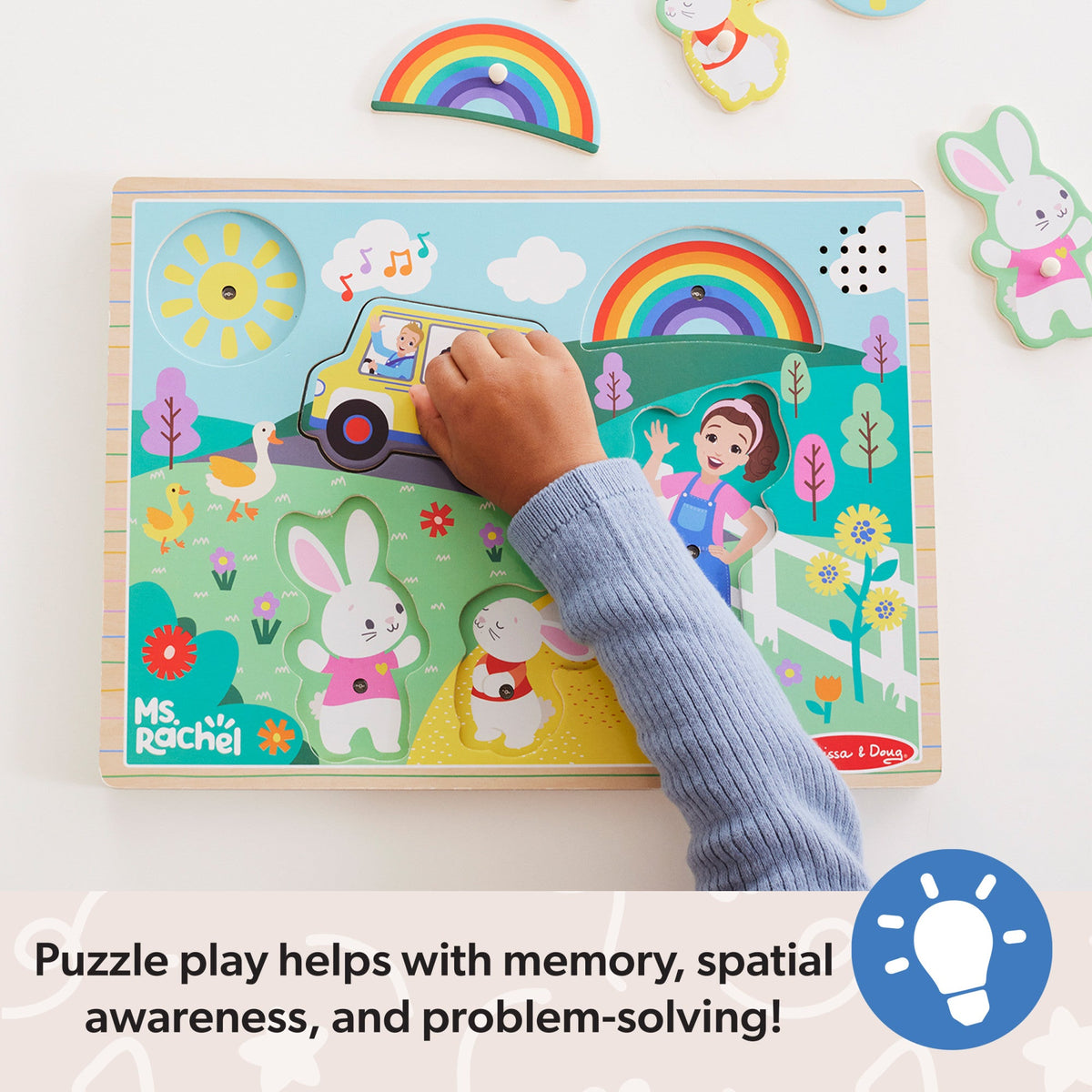 Ms. Rachel™ Wooden Song Puzzle – 6 Pieces