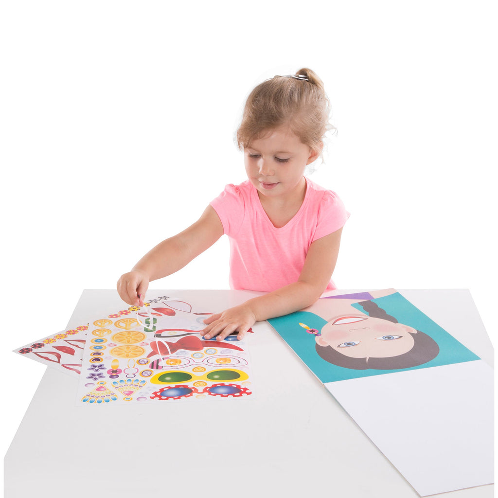 Make-a-Face Sticker Pad - Fashion Faces