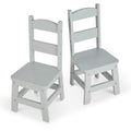 Child’s Wooden Chair Pair – Gray