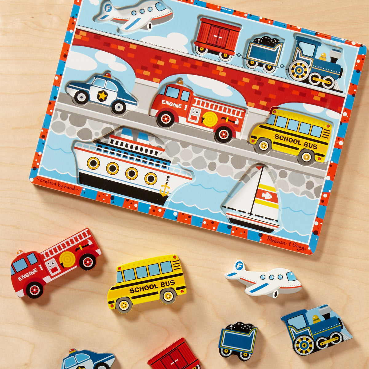 Vehicles Chunky Puzzle - 9 Pieces