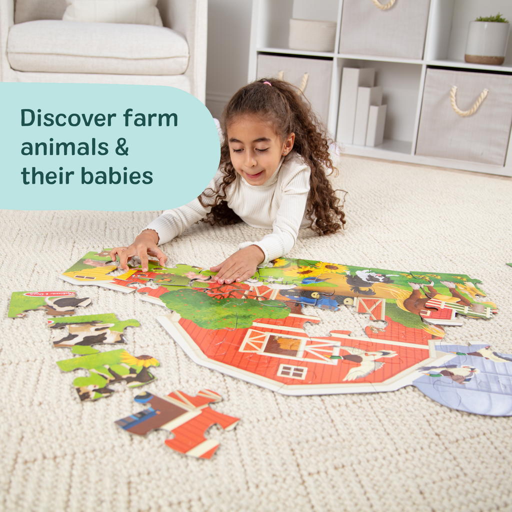 Busy Barn Shaped Floor Puzzle - 32 Pieces