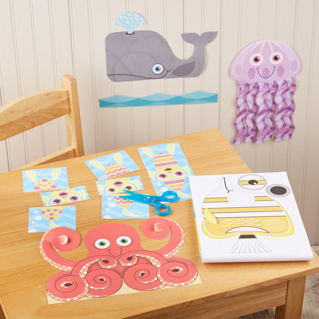 Sea Life Scissor Skills Activity Pad
