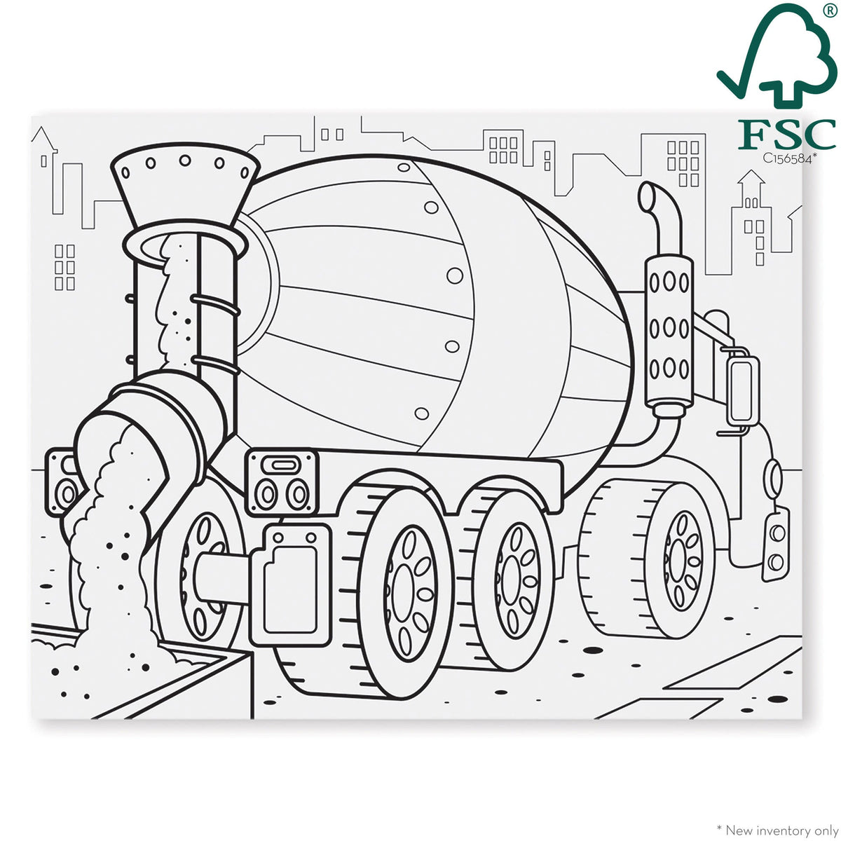 Jumbo Coloring Pad - Vehicles