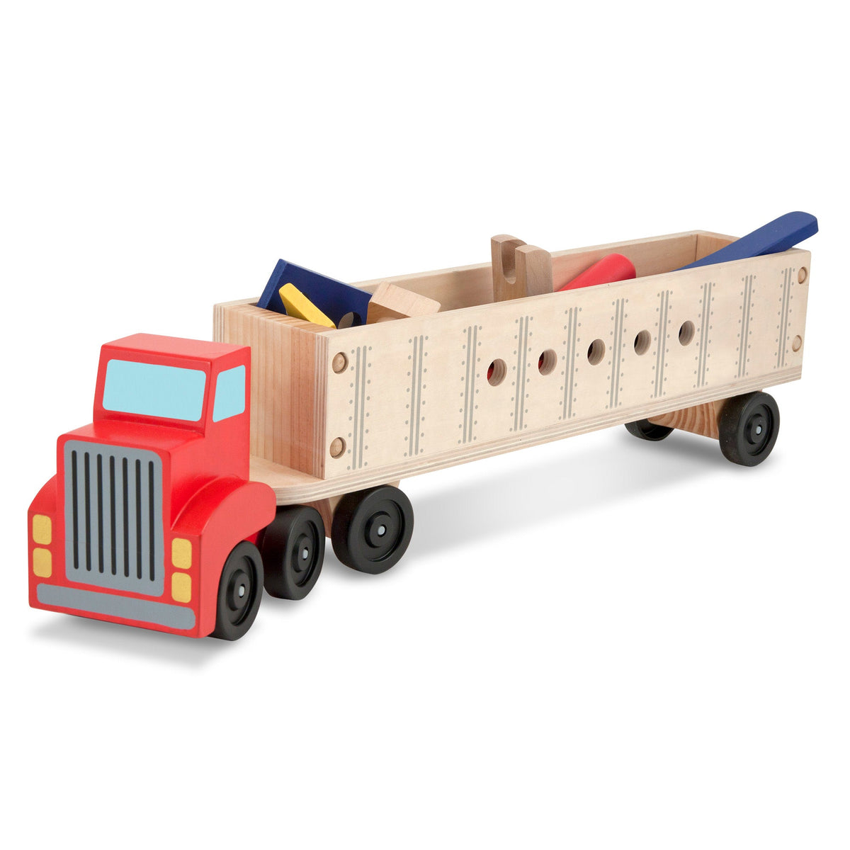Wooden Big Rig Building Set