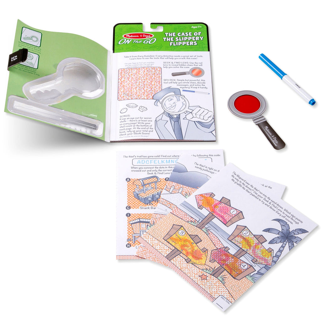 On the Go™ Secret Decoder Activity Books 3-Pack: Slippery Flippers, Runaway Ruby, Game Book