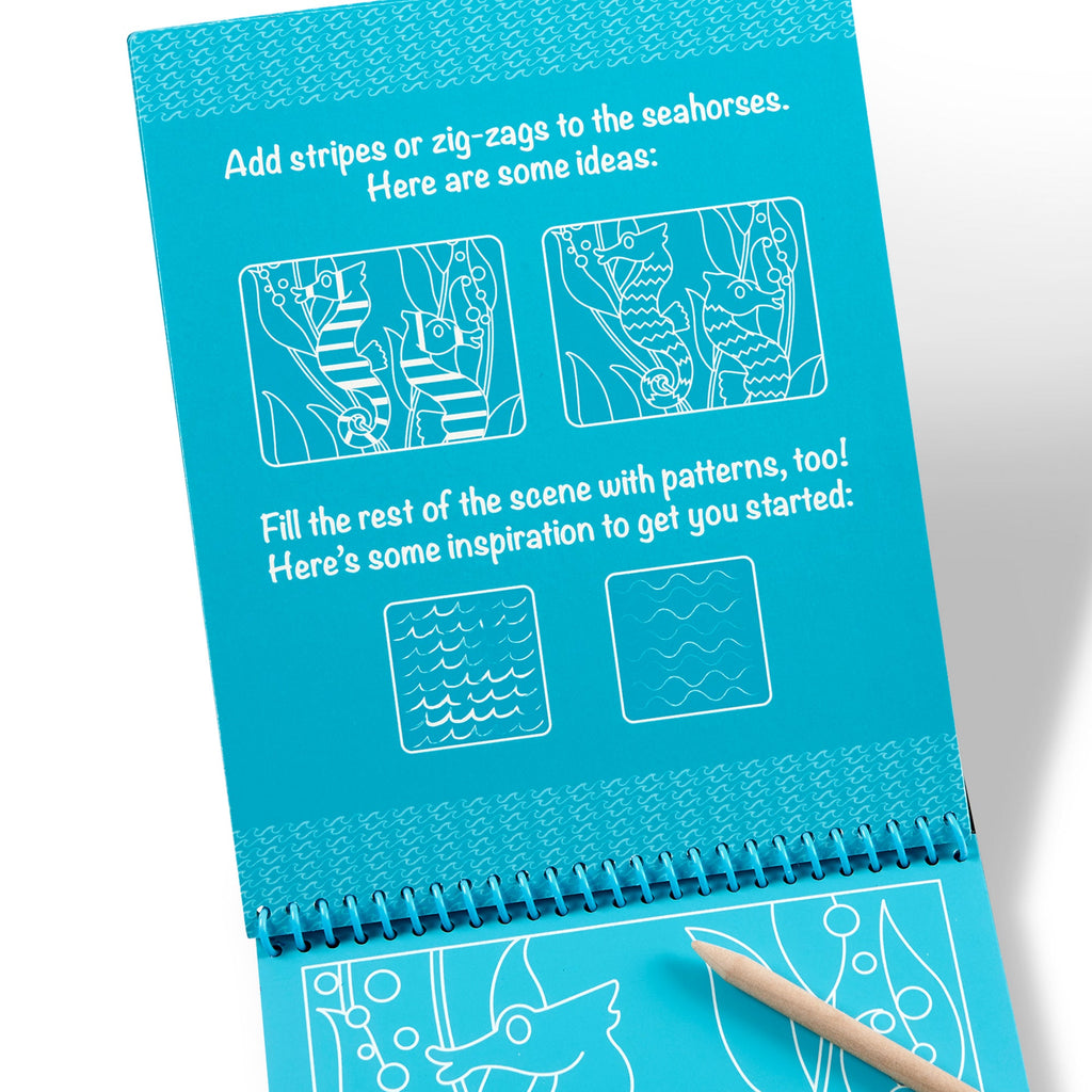 On the Go Scratch Art Color-Reveal Pad -  Sea Life