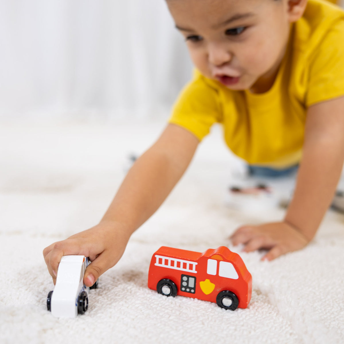 Wooden Town Vehicles Set