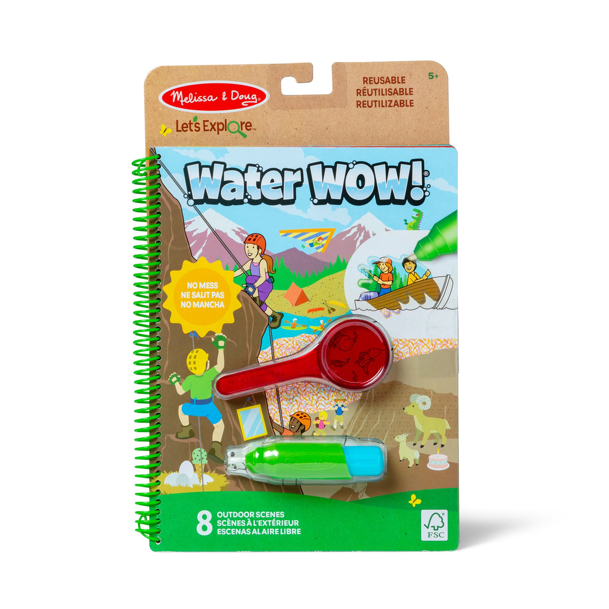 Let’s Explore Water Wow! Outdoor Adventure Deluxe Water-Reveal Pad
