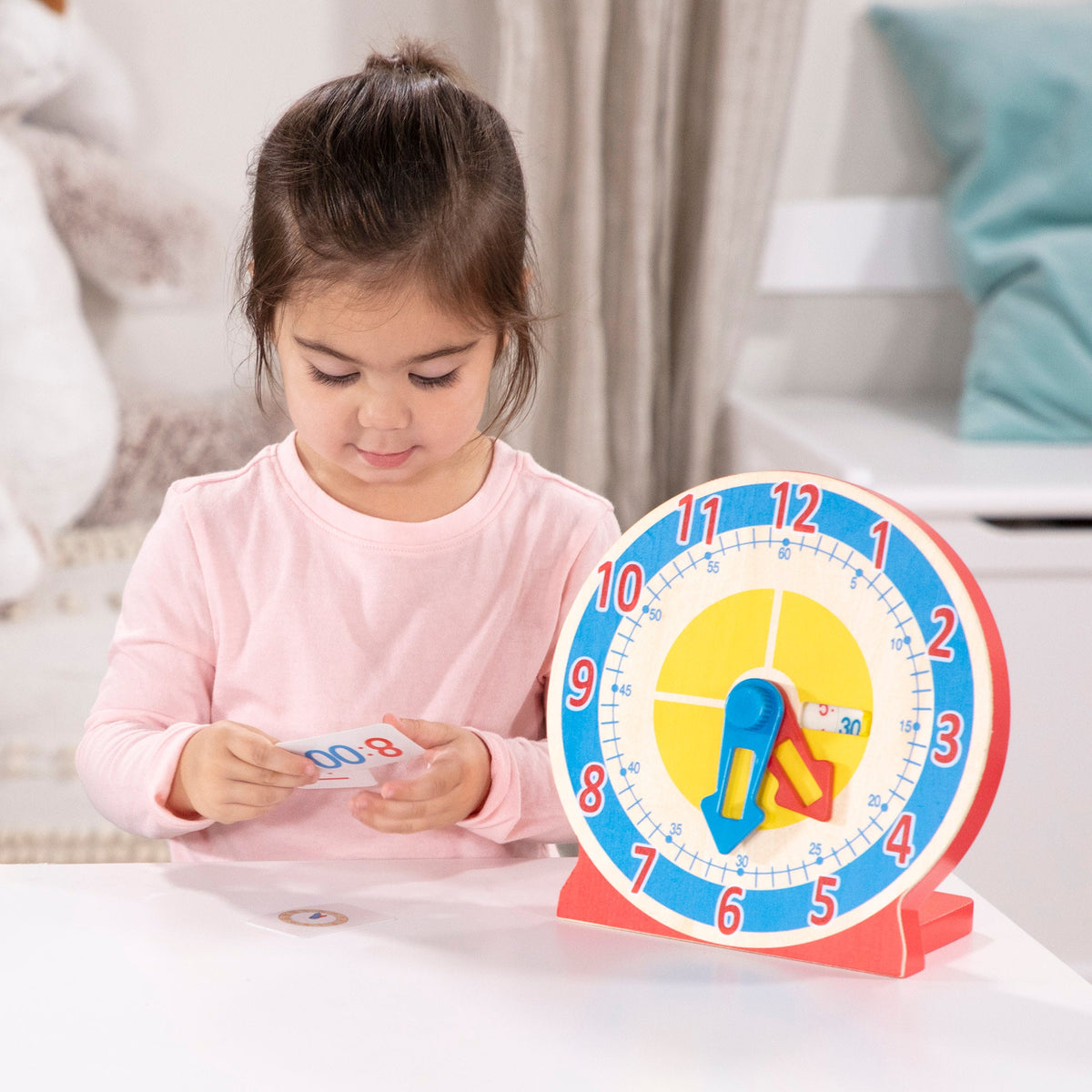 Turn & Tell Wooden Clock