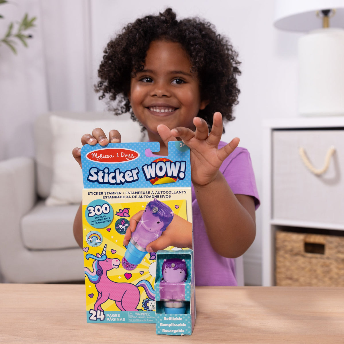 Sticker WOW!™ Activity Pad & Sticker Stamper - Purple Unicorn