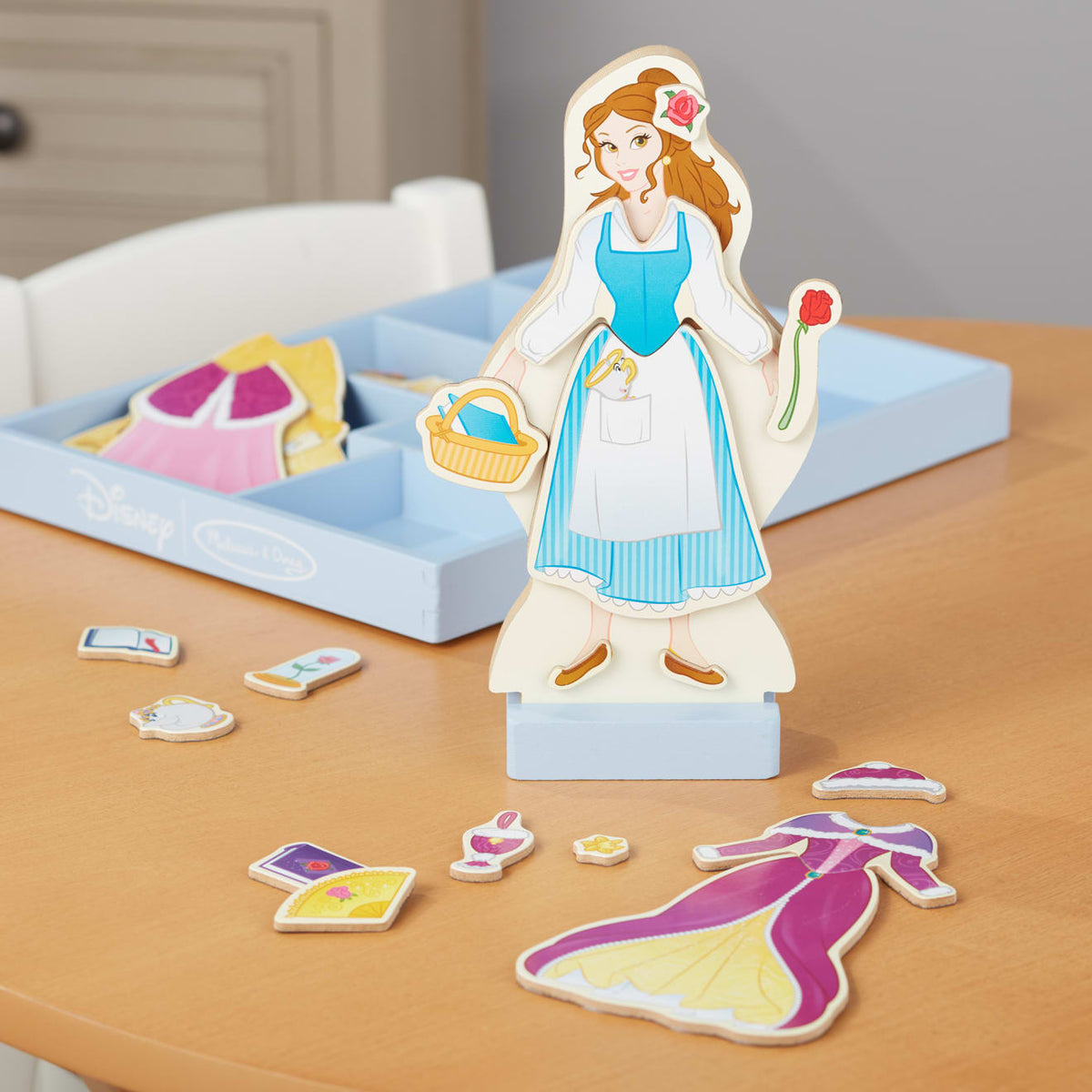 Belle Wooden Magnetic Dress-Up