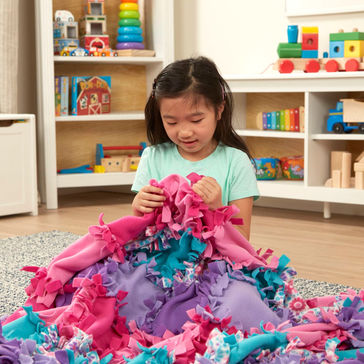 Created by Me! Flower Fleece Quilt