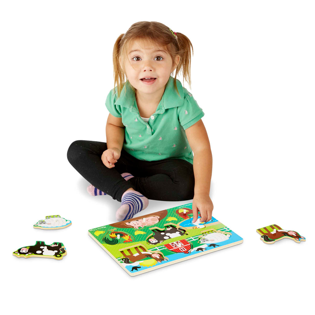 Farm Peg Puzzle - 8 pieces