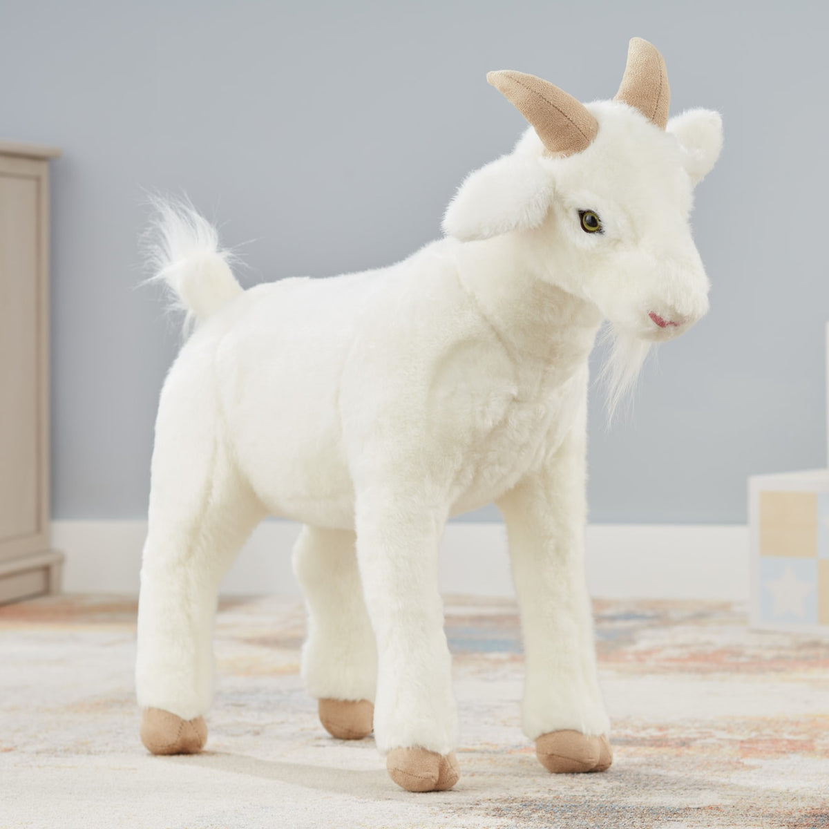 Lifelike Plush Goat