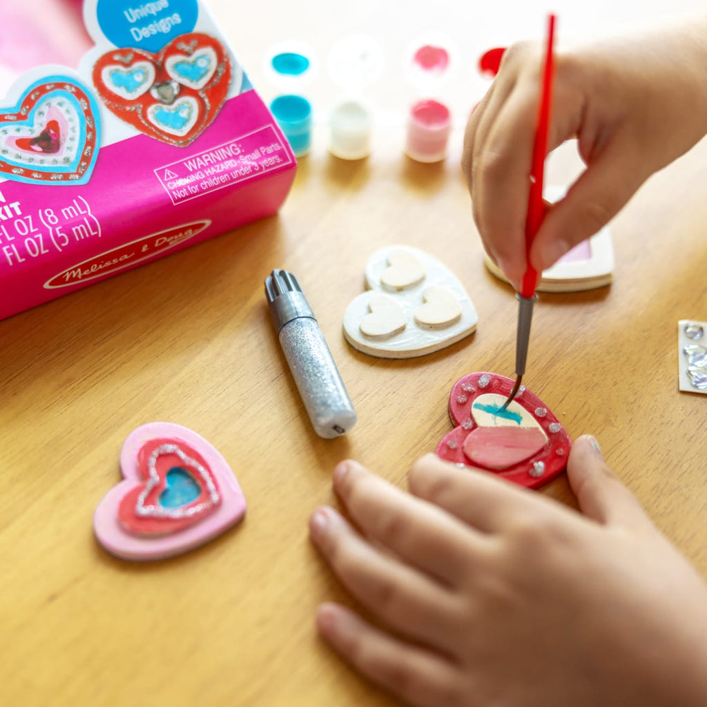 Created by Me! Heart Magnets Wooden Craft Kit