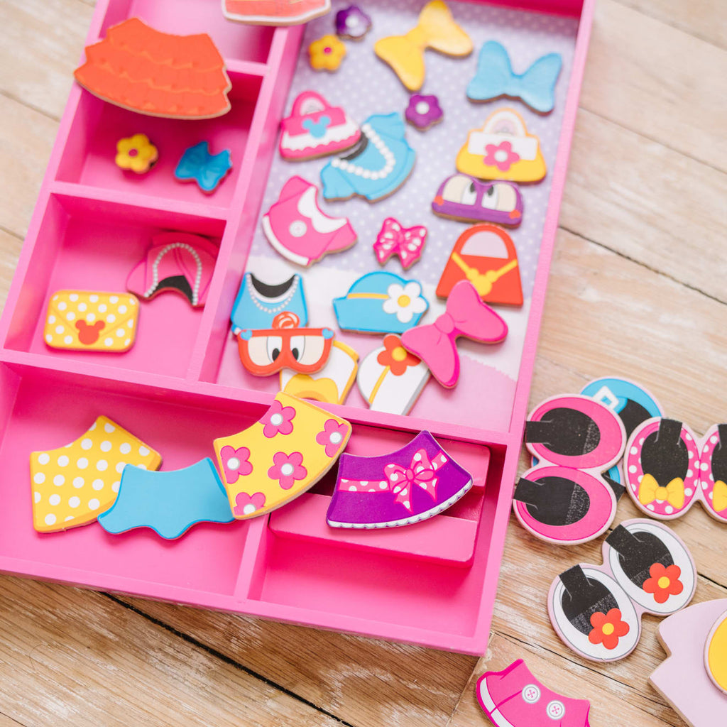 Disney Minnie Wooden Magnetic Dress-Up