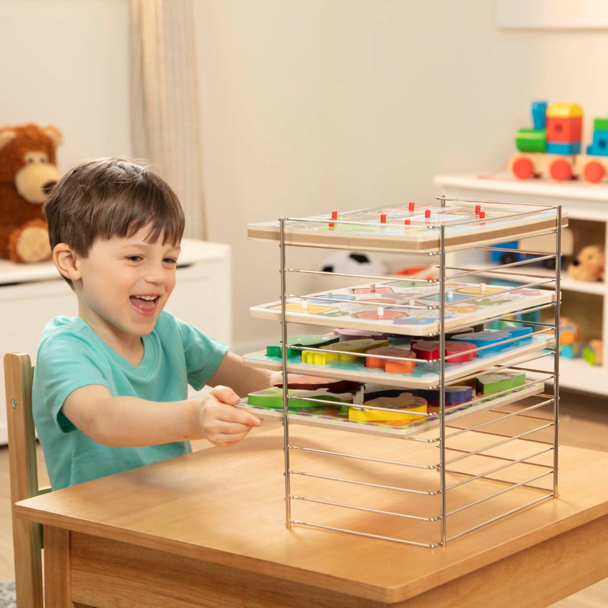 Multi-Fit Wire Puzzle Rack