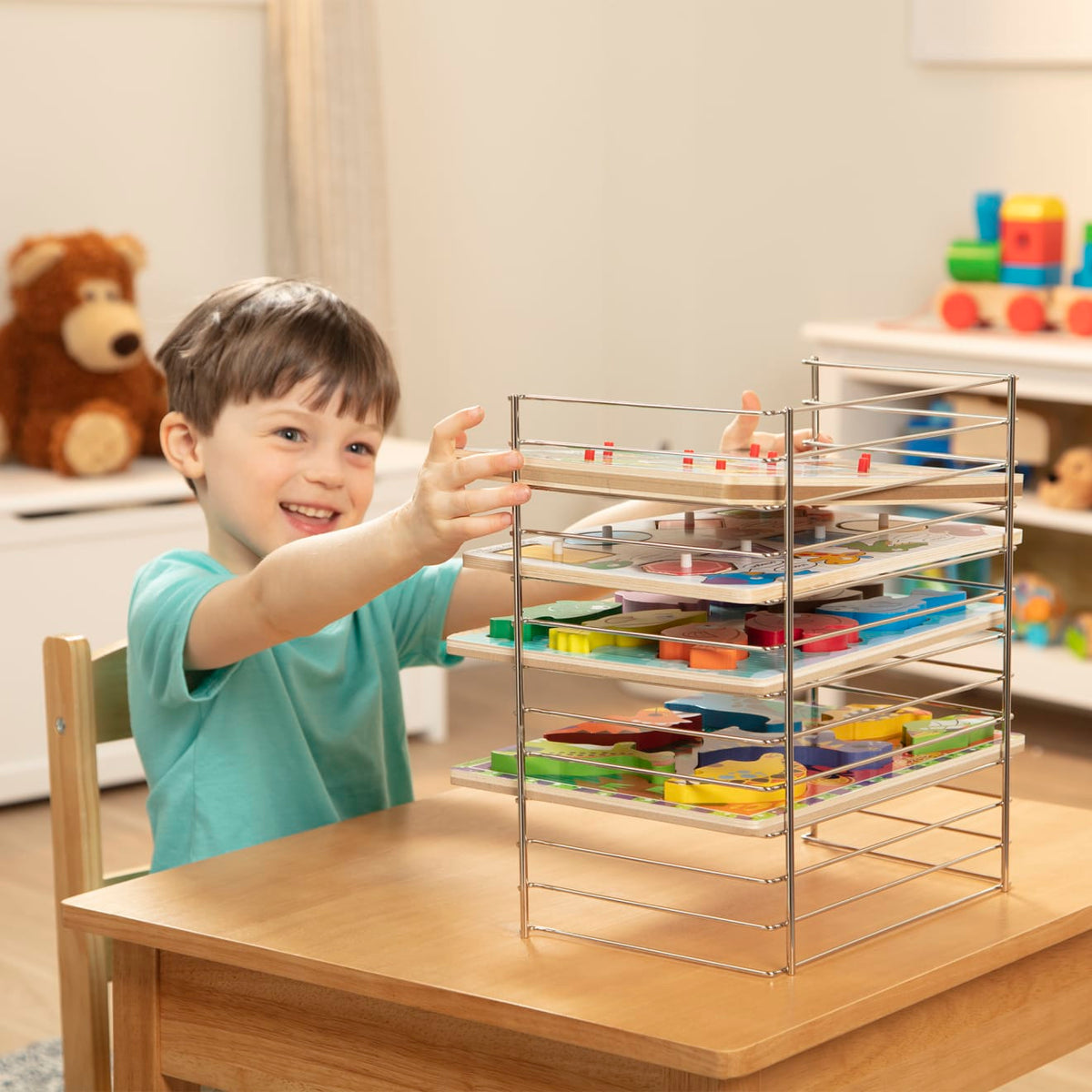 Multi-Fit Wire Puzzle Rack