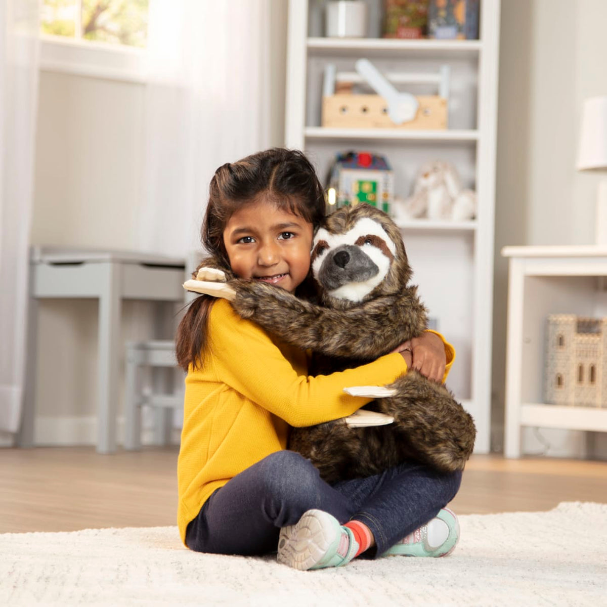 Lifelike Plush Sloth