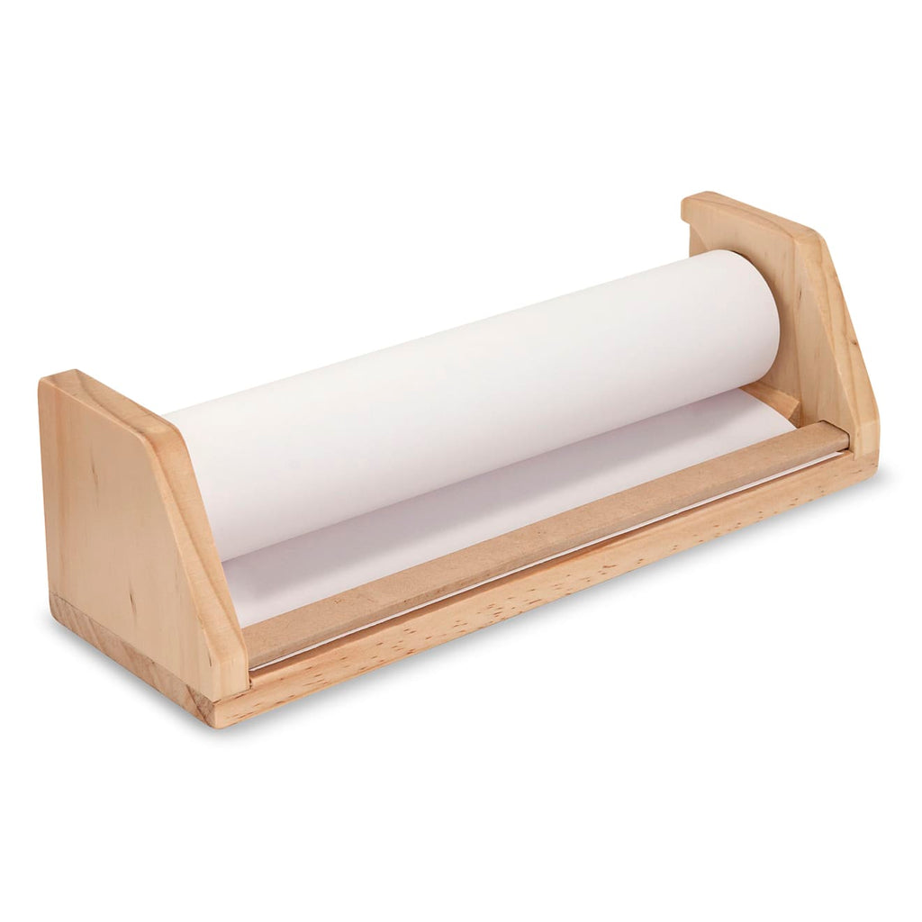 Wooden Tabletop Paper Roll Dispenser