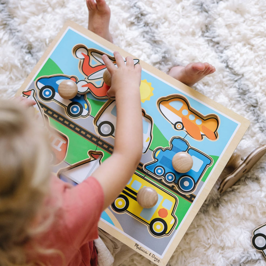 Vehicles Jumbo Knob Puzzle - 8 pieces