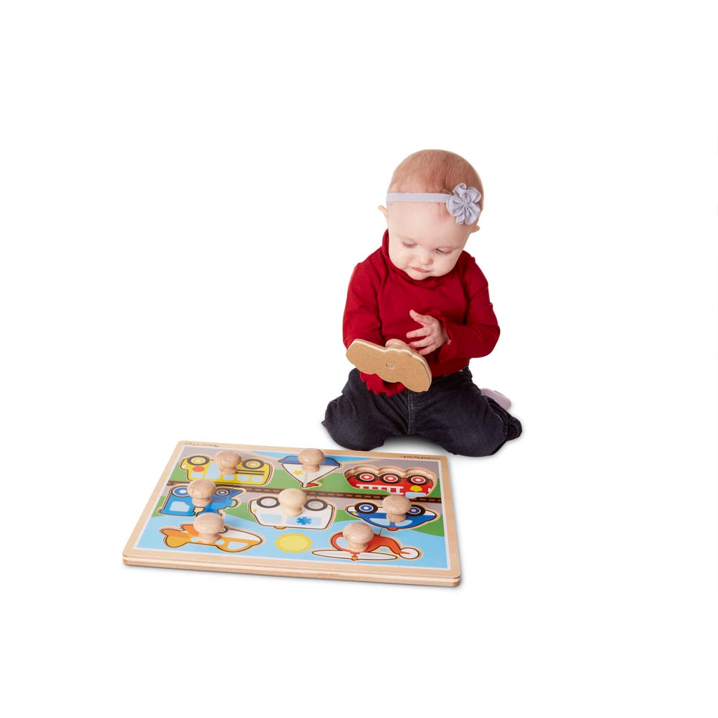 Vehicles Jumbo Knob Puzzle - 8 pieces