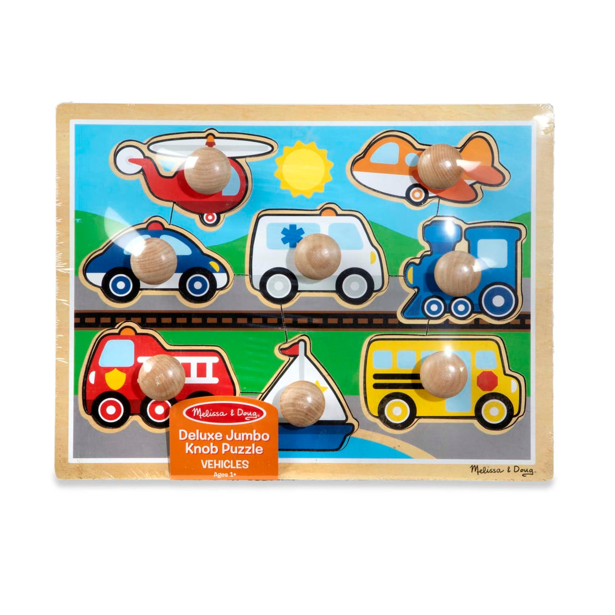 Vehicles Jumbo Knob Puzzle - 8 pieces