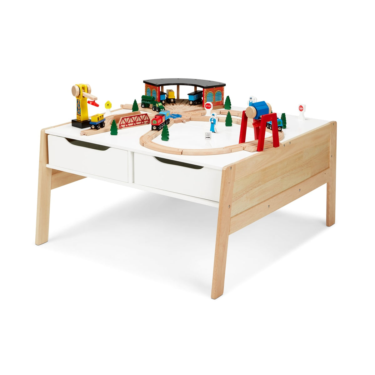 Wooden Art & Activity Table with Bins
