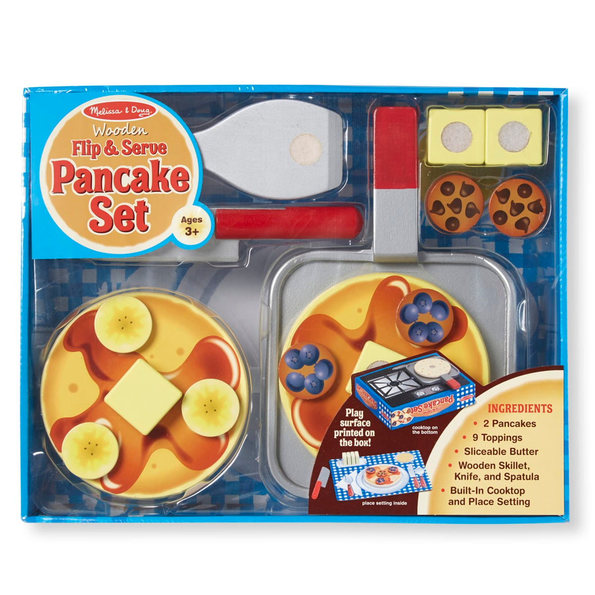 Flip & Serve Pancake Set - Wooden Play Food