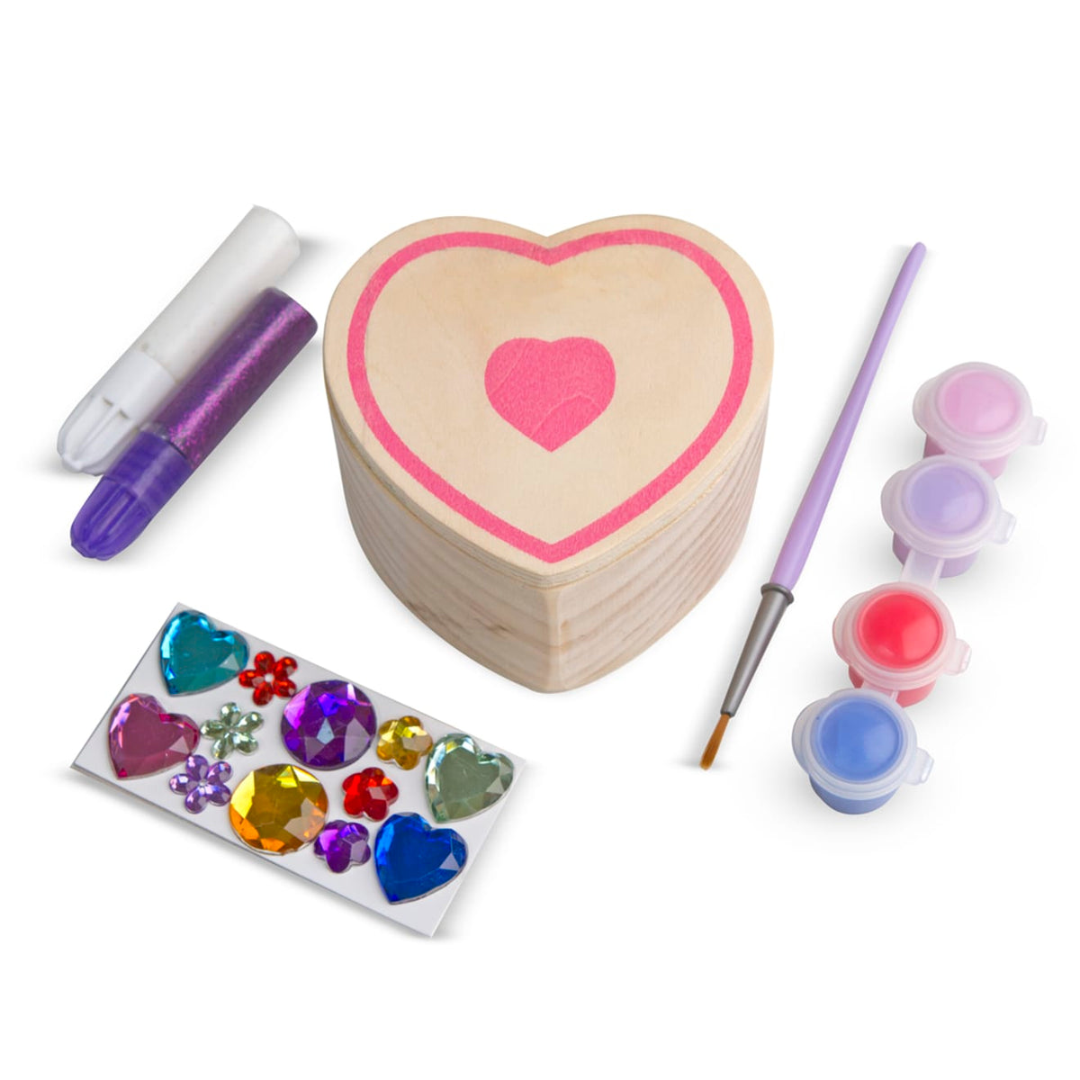 Decorate-Your-Own Wooden Heart Box