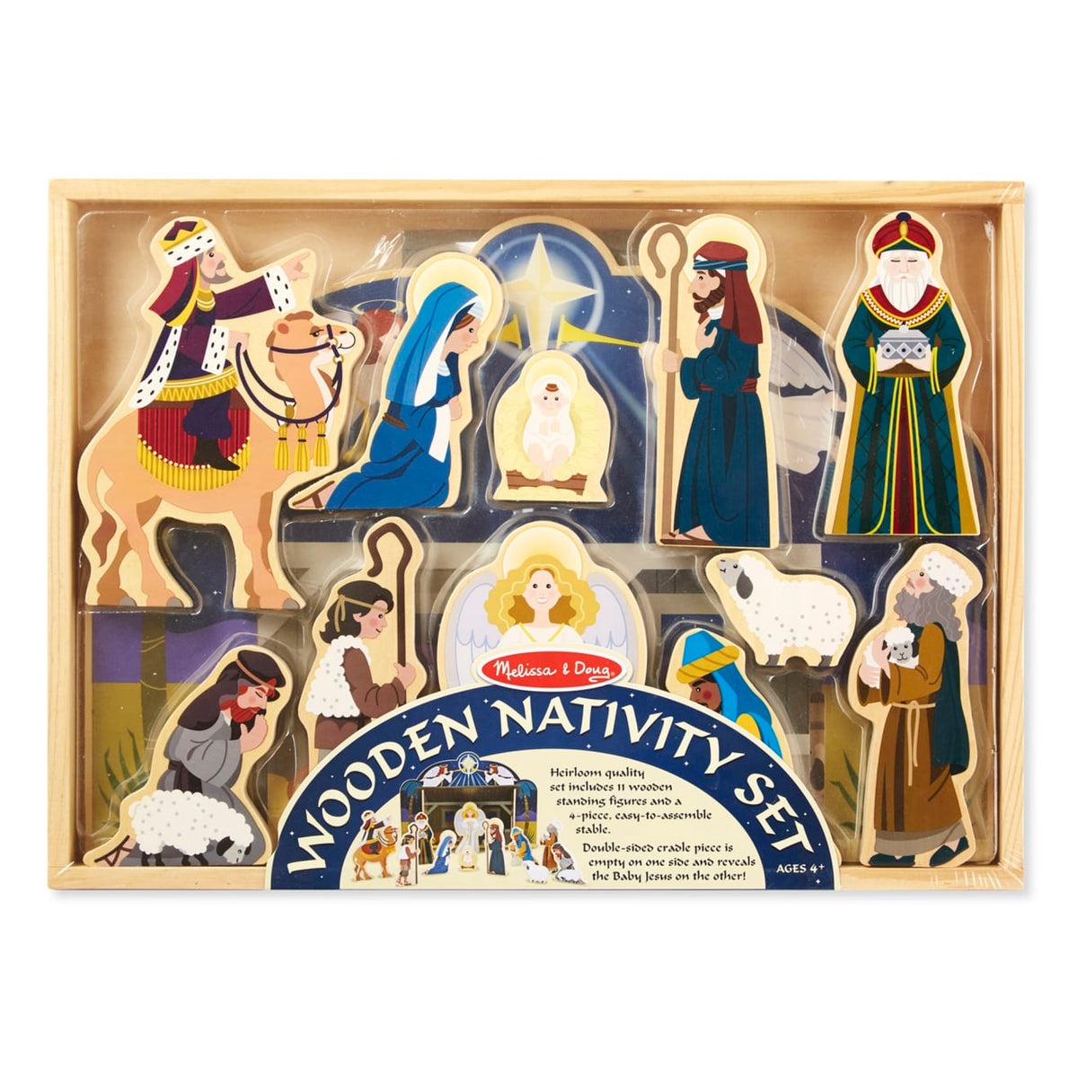 Wooden Christmas Nativity Set
