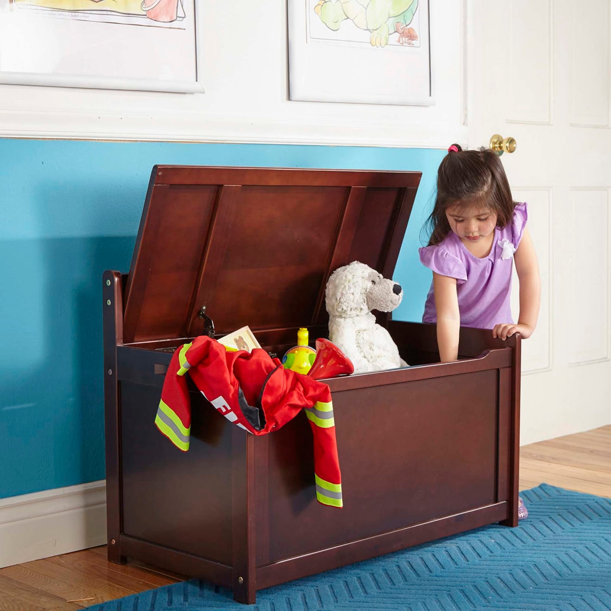 Wooden Toy Chest (Espresso)