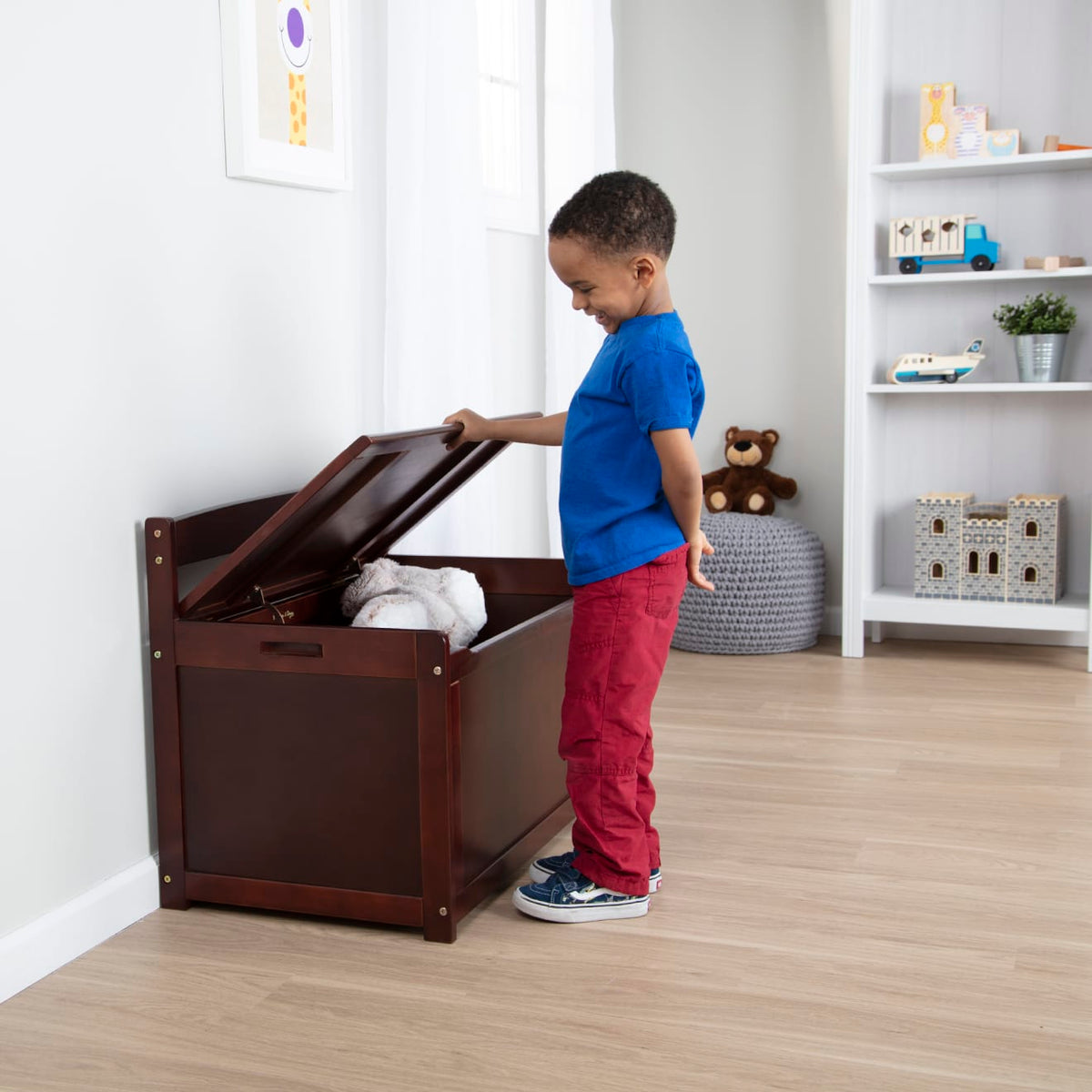 Wooden Toy Chest (Espresso)