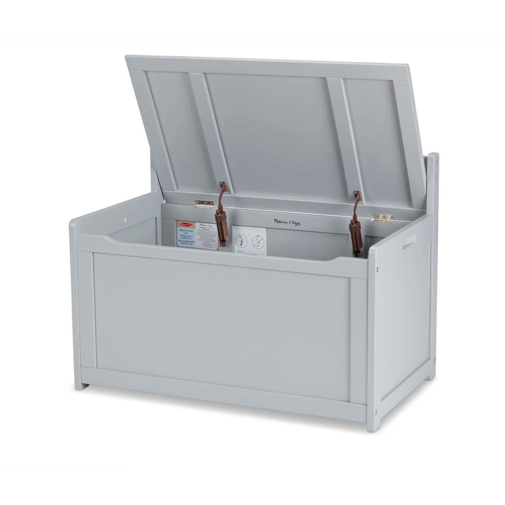Wooden Toy Chest (Gray)