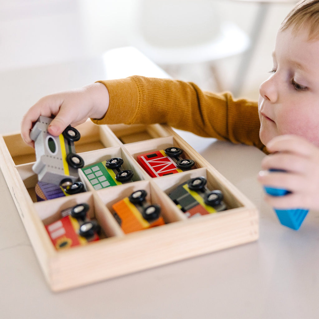 Magnetic Wooden Train Cars