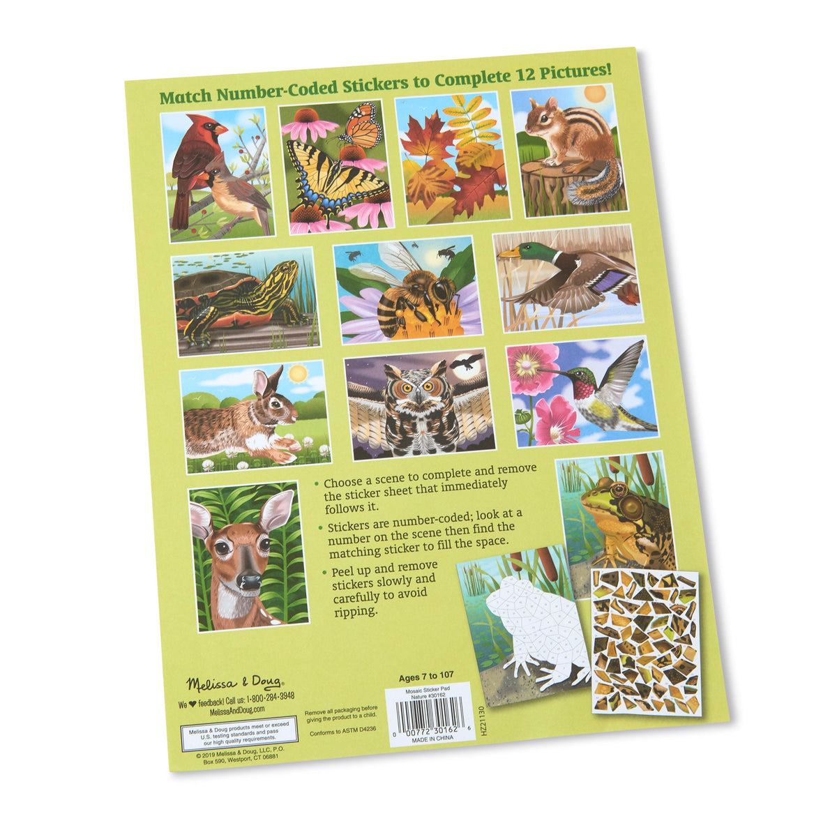 Mosaic Sticker Pad - Nature