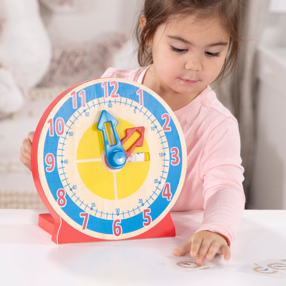 Turn & Tell Wooden Clock