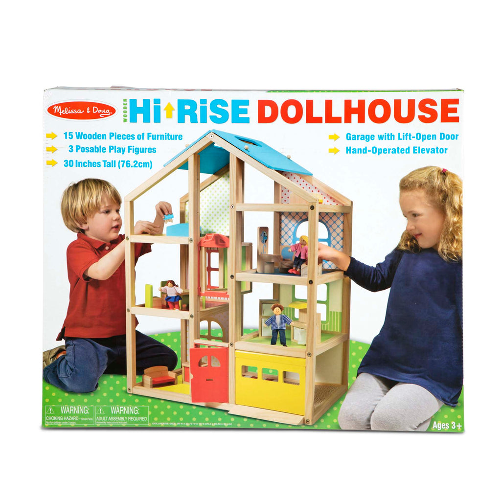 Wooden Hi-Rise Dollhouse