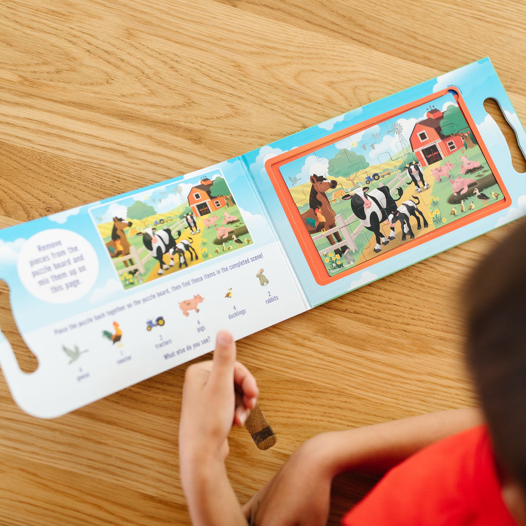 Take-Along Magnetic Jigsaw Puzzles – On the Farm