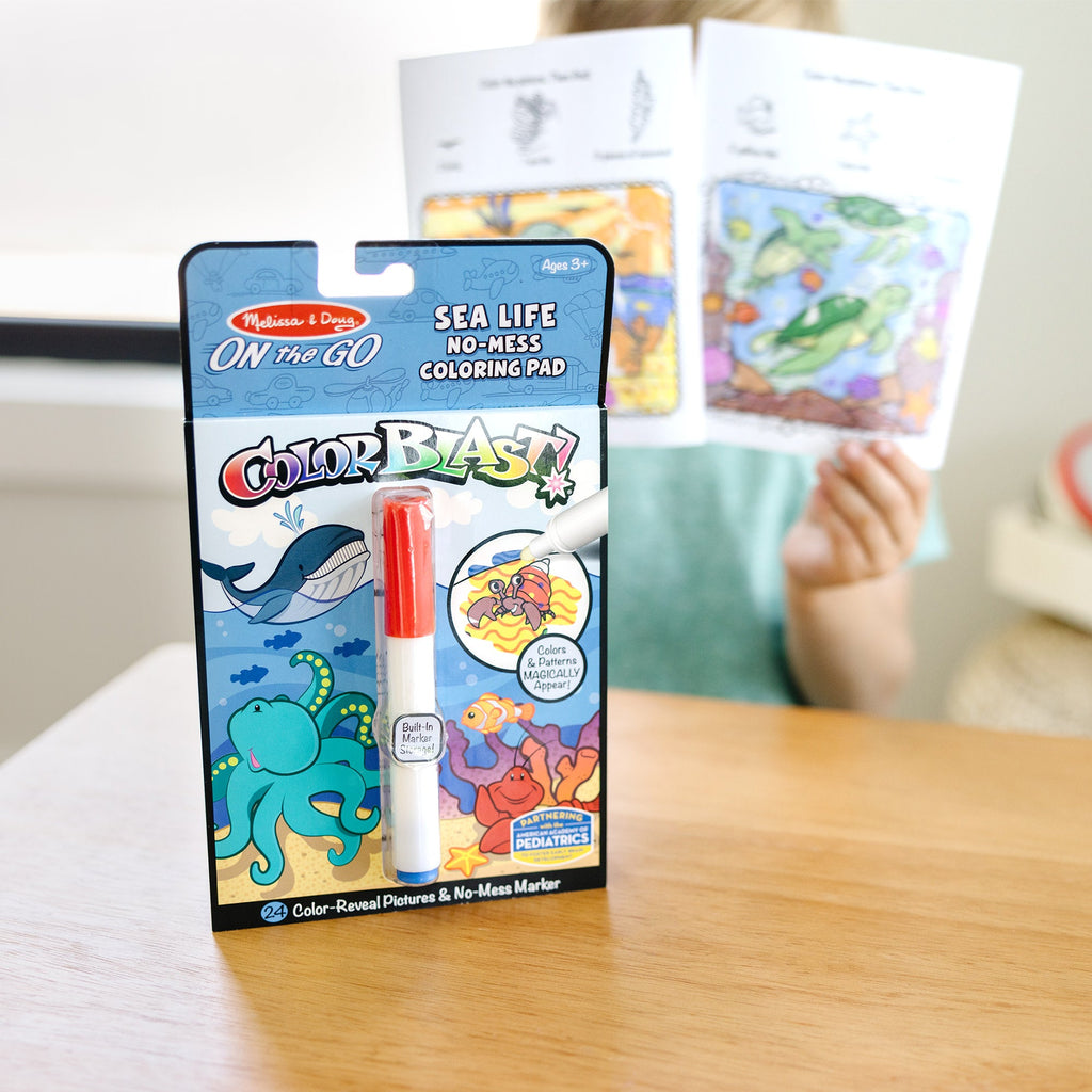 On the Go™ ColorBlast Color Reveal Pad – Sea Life